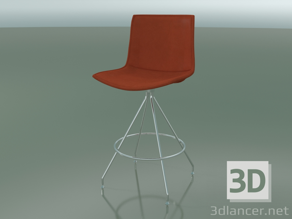modèle 3D Chaise de bar 0322 (avec revêtement en cuir amovible, housse 2) - preview