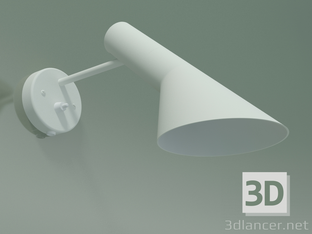 modello 3D Lampada da parete AJ WALL (20W E14, BIANCO V2) - anteprima