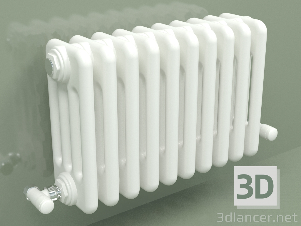 3D Modell Kühler TESI 4 (H 300 10EL, Standardweiß) - Vorschau
