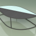 3d model Coffee table 002 (Glazed Gres Storm-Water, Metal Smoke) - preview