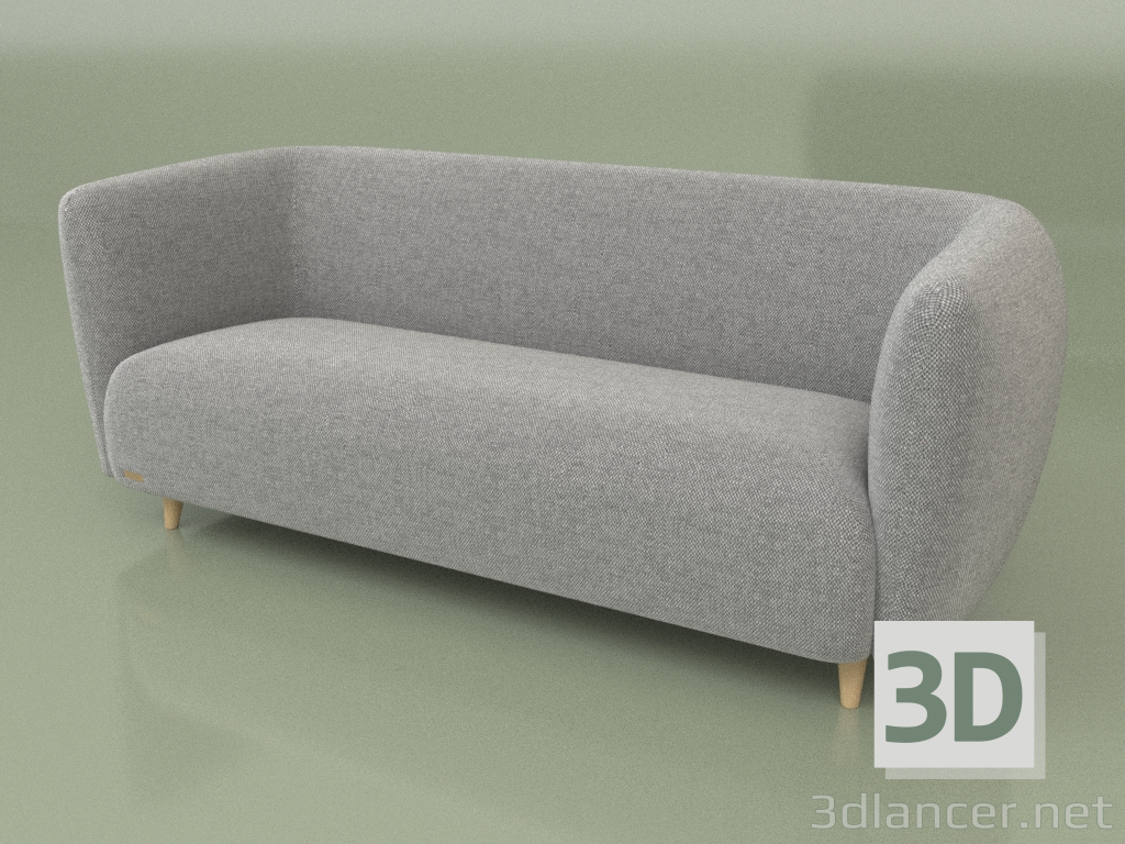 3d model Kyoto three-seater sofa - preview