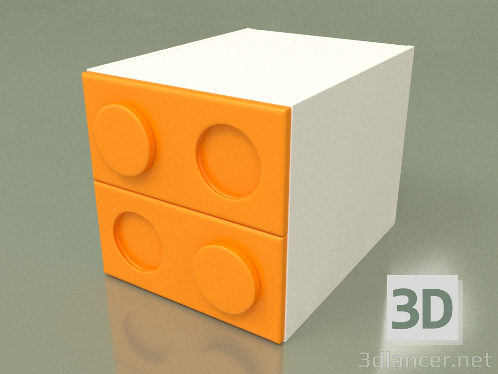 modello 3D Comodino per bambini (Mango) - anteprima