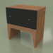 3d model Bedside table STILL NEW (freza zvezda ral 9004 oreh) - preview