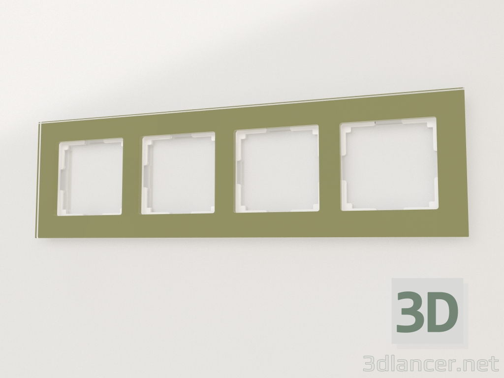 modèle 3D Cadre pour 4 poteaux Favorit (pistache) - preview