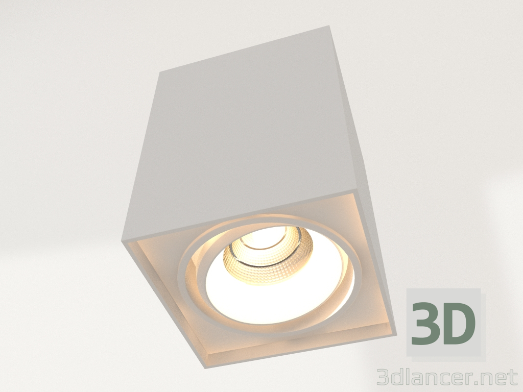 modello 3D Lampada SP-CUBUS-S100x100WH-11W - anteprima