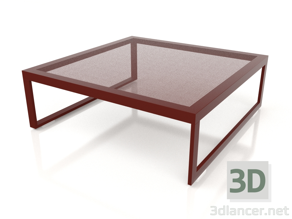 3 डी मॉडल कॉफ़ी टेबल 90 (वाइन रेड) - पूर्वावलोकन
