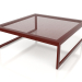 3 डी मॉडल कॉफ़ी टेबल 90 (वाइन रेड) - पूर्वावलोकन