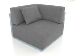 Seção 6 do módulo do sofá (azul cinza)