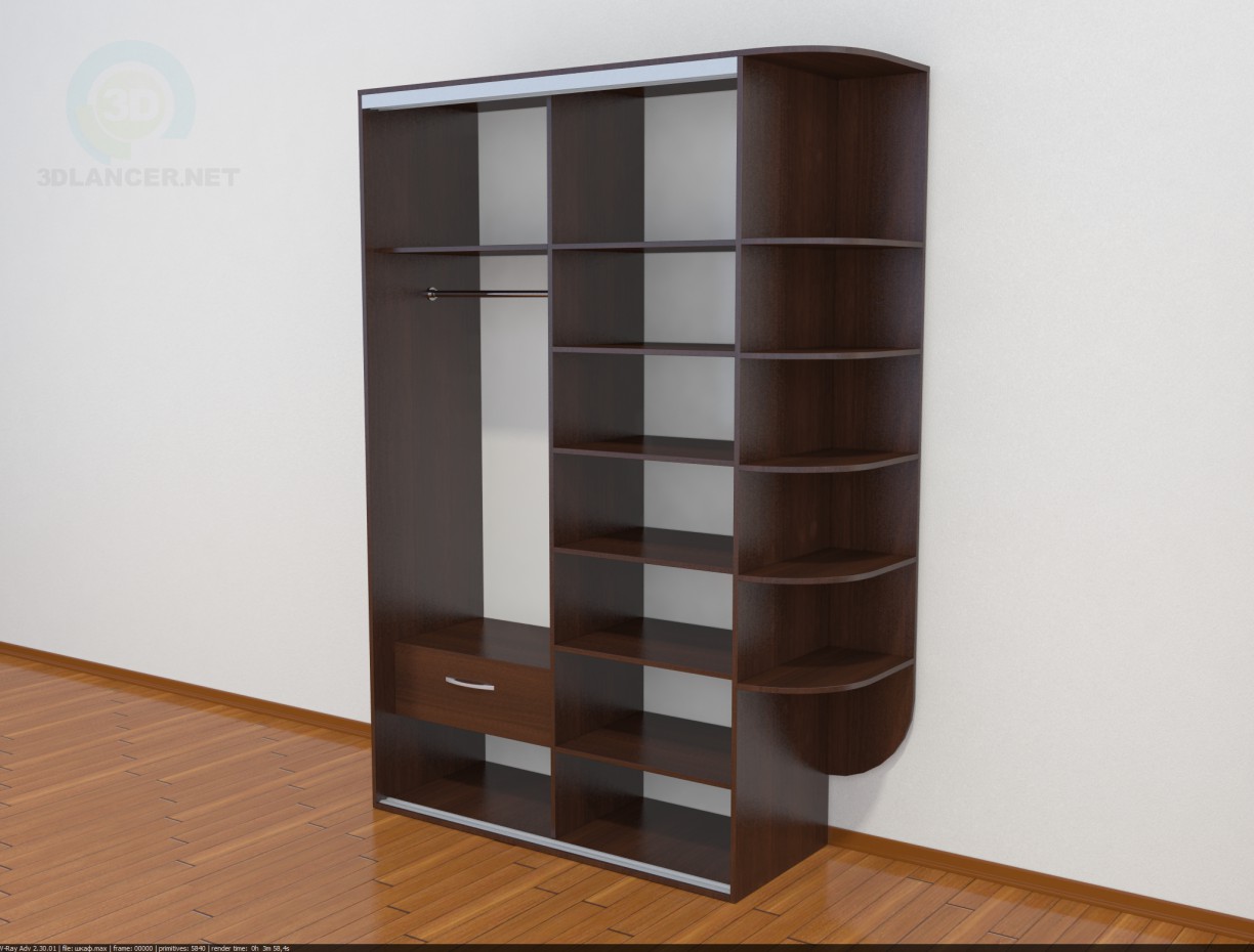 3d model Simple cupboard - preview 3d model Simple cupboard - preview