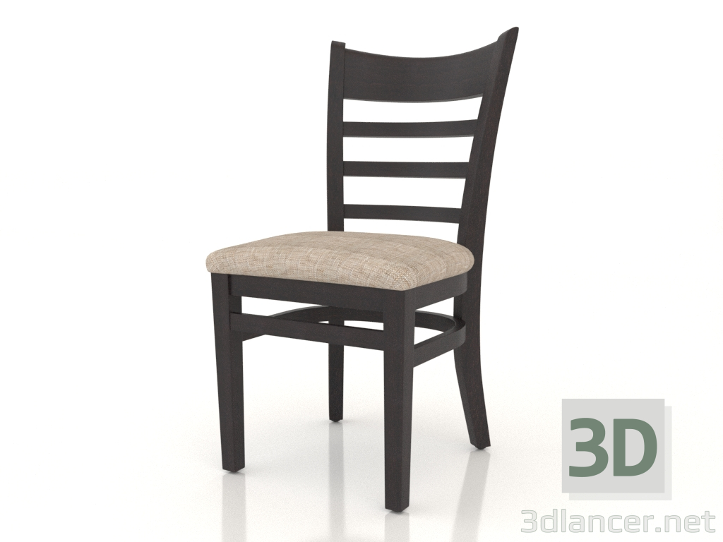 3d model Silla Oxford (wengué) - vista previa