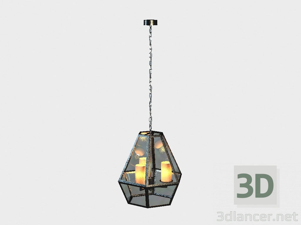 modello 3D Il lampadario FRN Lampadario (CH101-3-ABG) - anteprima
