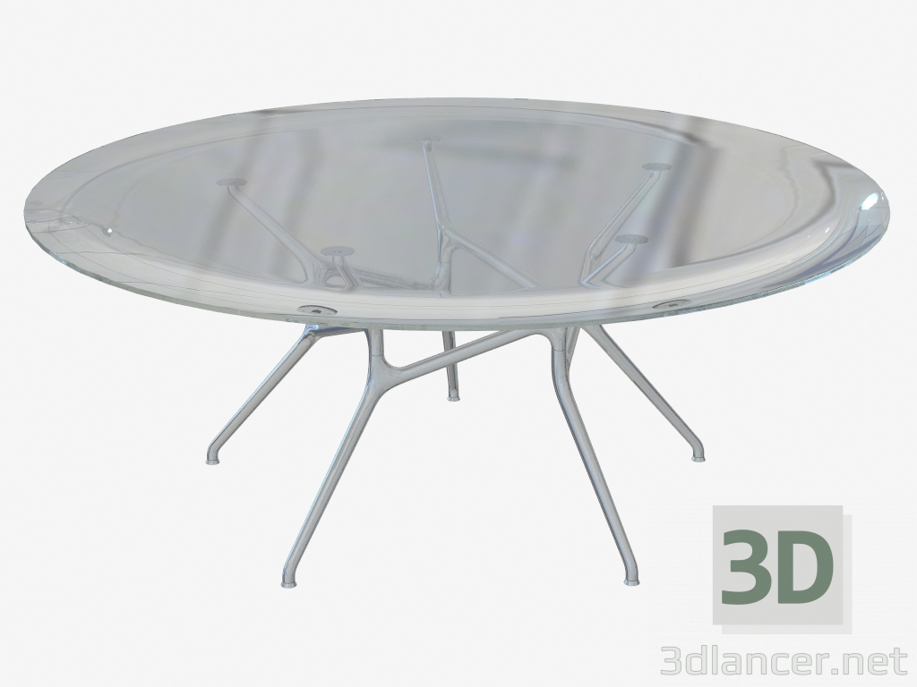 Modelo 3d Mesa de jantar mesa redonda (grande) - preview