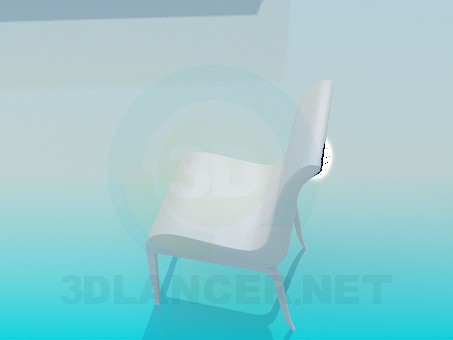 modelo 3D Silla blanca - escuchar modelo 3D Silla blanca - escuchar