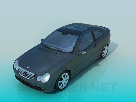 3d model The mercedes car - preview 3d model The mercedes car - preview