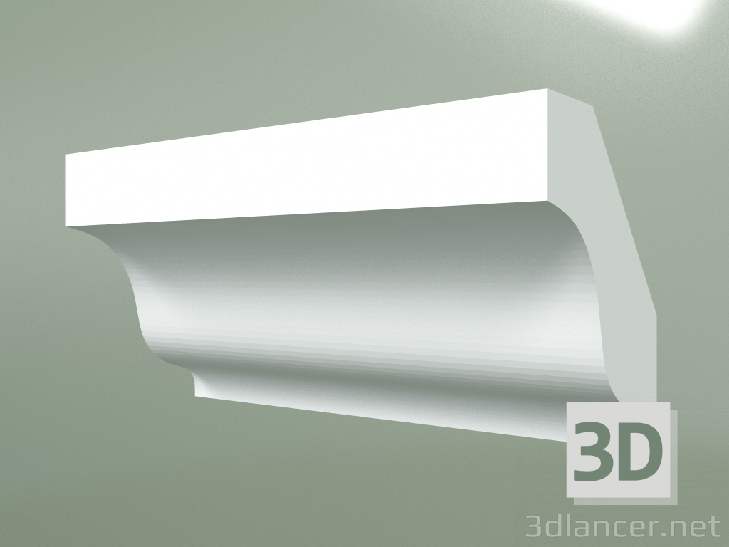 3D modeli Alçı korniş (tavan kaidesi) KT002 - önizleme
