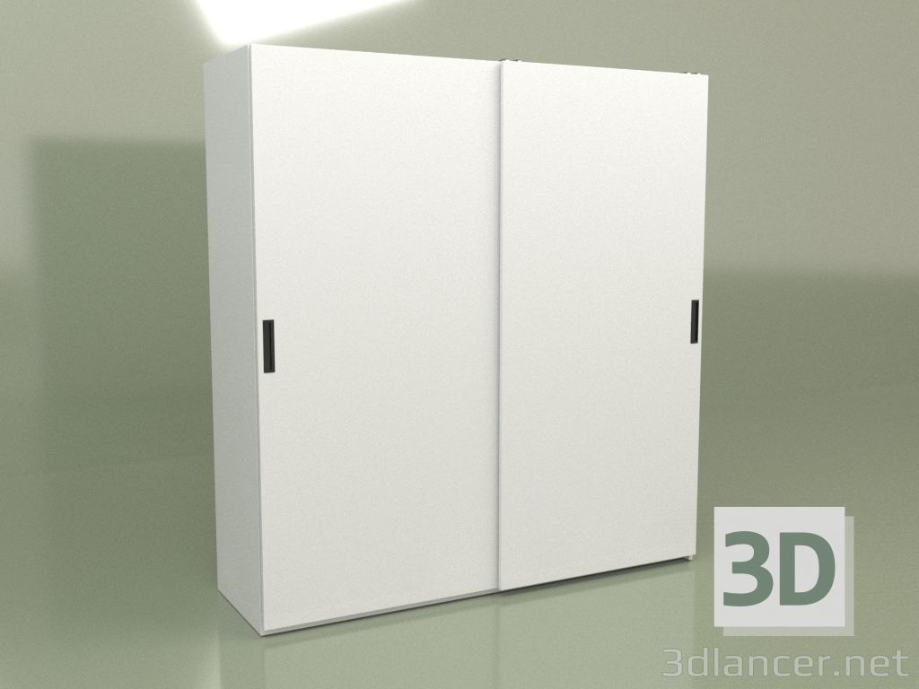 3D Modell Kleiderschrank 2 Türen Mn 120 (Weiß) - Vorschau
