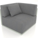 Modelo 3d Módulo de sofá seção 6 (cinza cimento) - preview