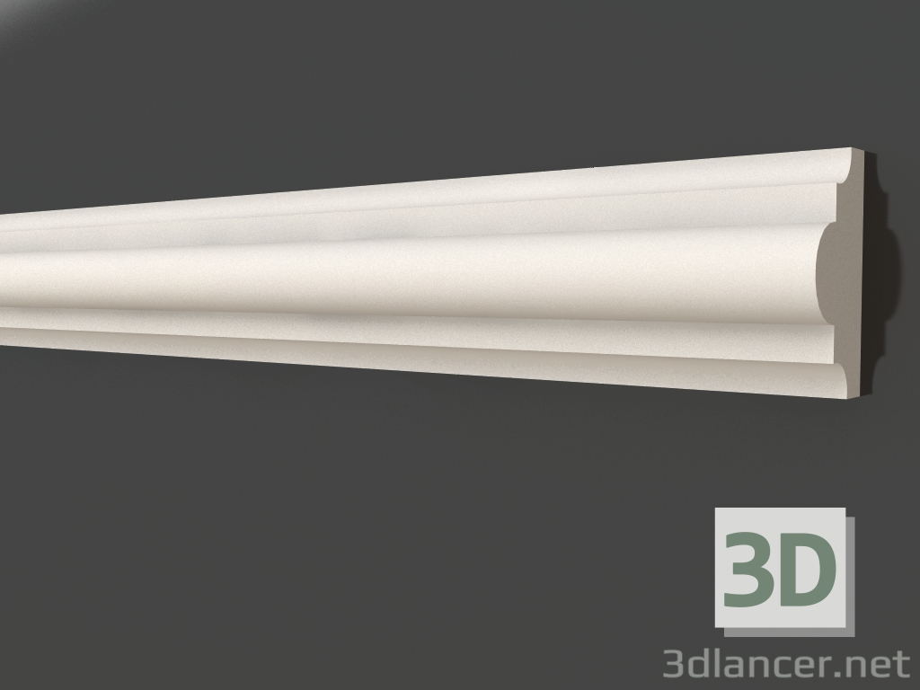 3d model Plaster molding LG 004 5 (25x13) - preview