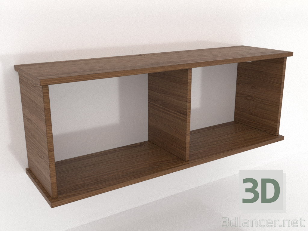 3d модель Підвісна полиця SHELF (відкрита) 1000 мм (світлий горіх) – превью 3d модель Підвісна полиця SHELF (відкрита) 1000 мм (світлий горіх) – превью