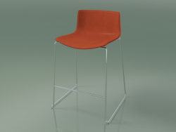 बार कुर्सी 0484 (एक स्लेज पर, हटाने योग्य चमड़े के असबाब के साथ)
