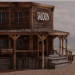 modello 3D di Saloon selvaggio west comprare - rendering