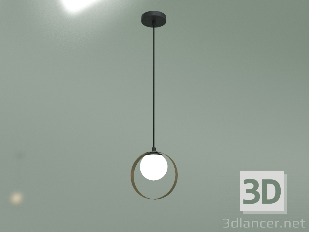 3d модель Подвесной светильник Dublin 50205-1 (черный-бронза) – превью