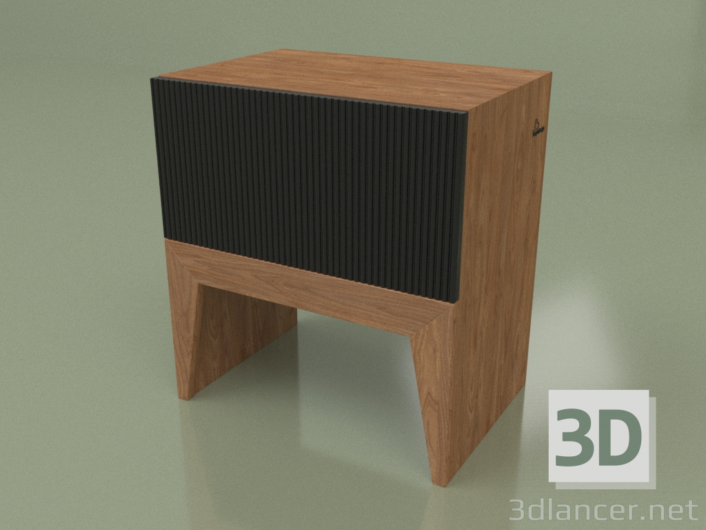 3D modeli Başucu masası HALA YENİ (vert freza ral 9004 oreh) - önizleme