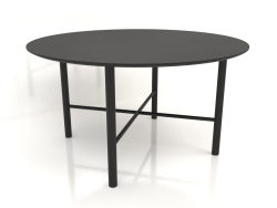 Table à manger DT 02 (option 2) (D=1400x750, bois noir)