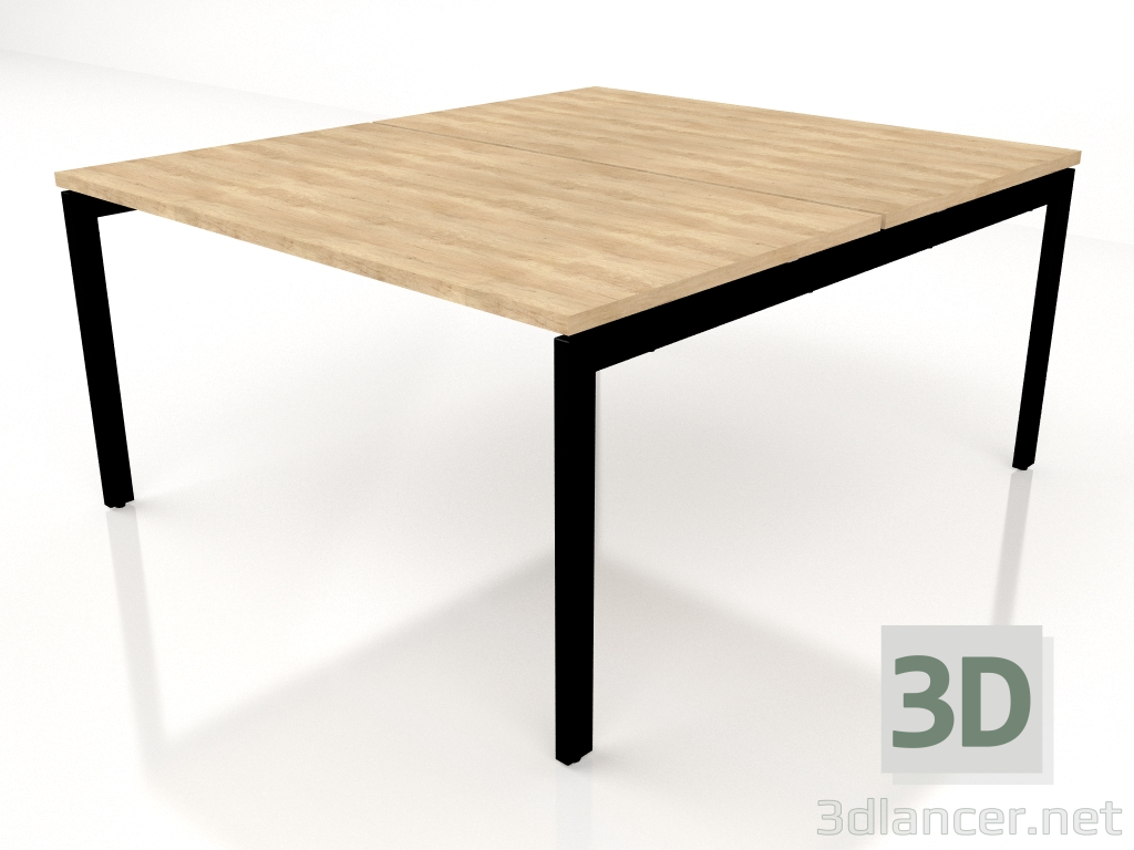 3D Modell Arbeitstisch Ogi U Bench Slide BOU33 (1400x1610) - Vorschau