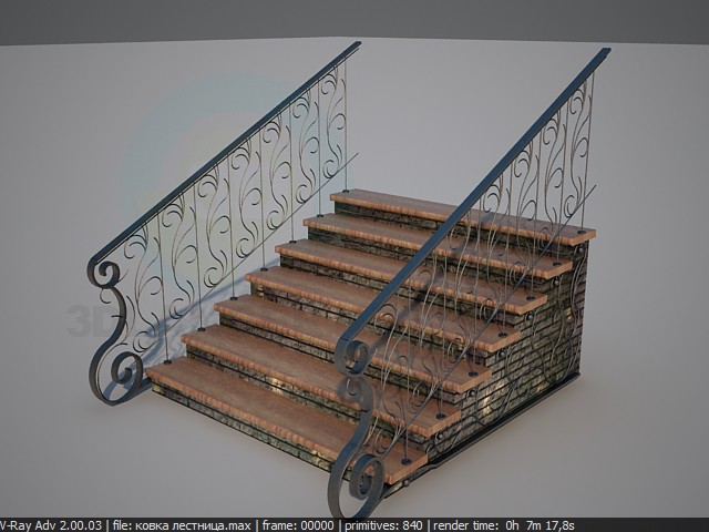 3d model Banisters of forging - preview 3d model Banisters of forging - preview