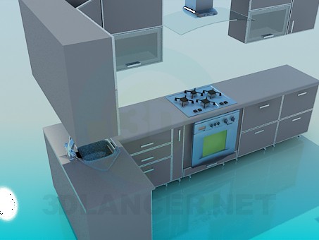 3d модель Кухня – превью 3d модель Кухня – превью