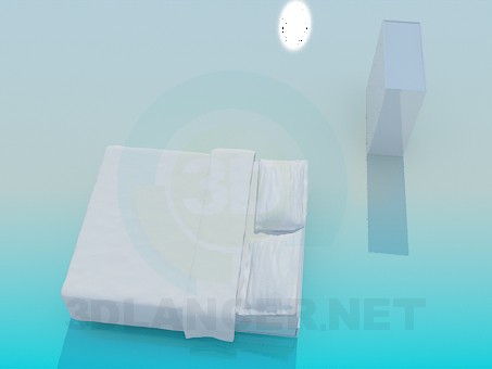 modelo 3D Cajonera y cama - escuchar modelo 3D Cajonera y cama - escuchar