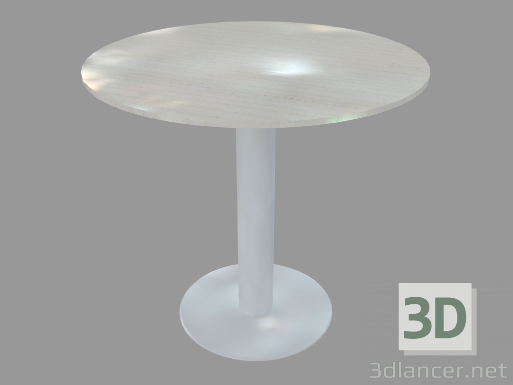 3d model Dining table (white stained ash D80) - preview