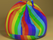 Bolsa poltrona arco-íris