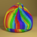 Stuhl Tasche Regenbogen 3D-Modell kaufen - Rendern