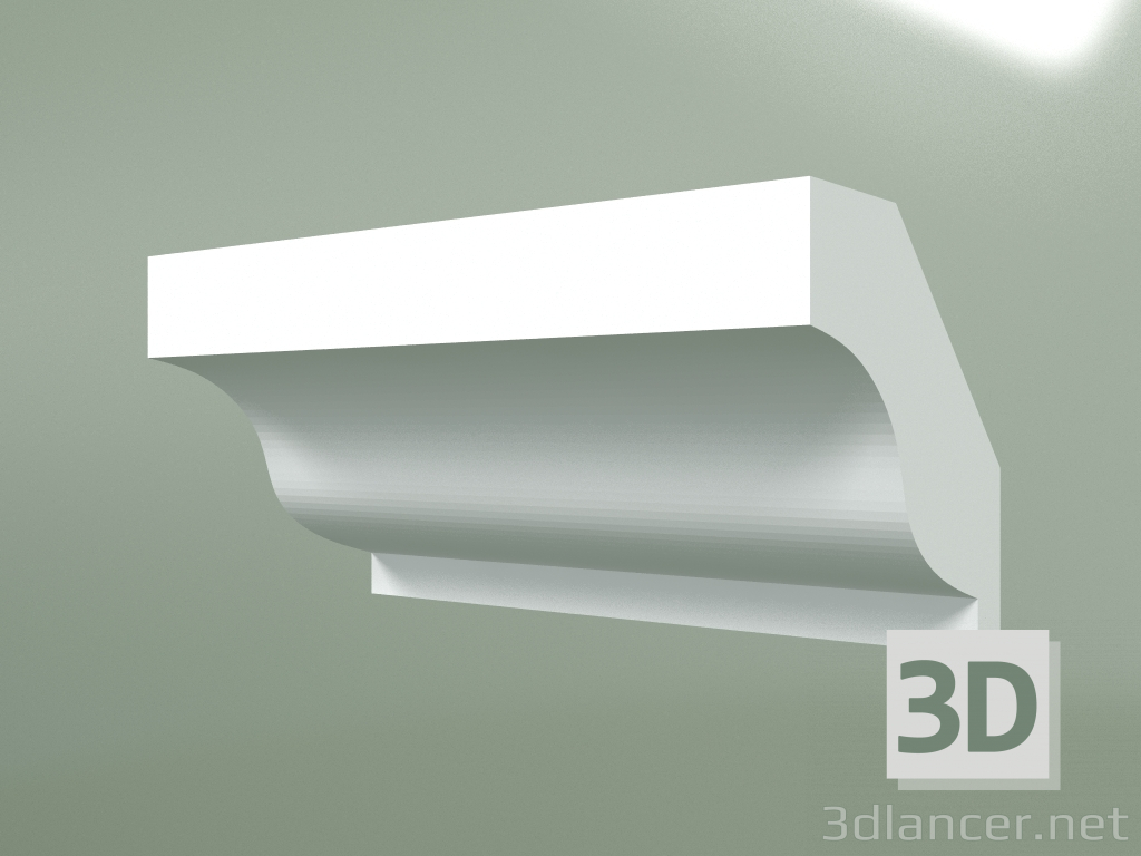 3D modeli Alçı korniş (tavan kaidesi) KT002-2 - önizleme