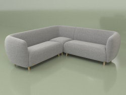Modular corner sofa Kyoto (K5 + K7 + K5)