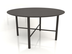 Стол обеденный DT 02 (вариант 2) (D=1400x750, wood brown dark)