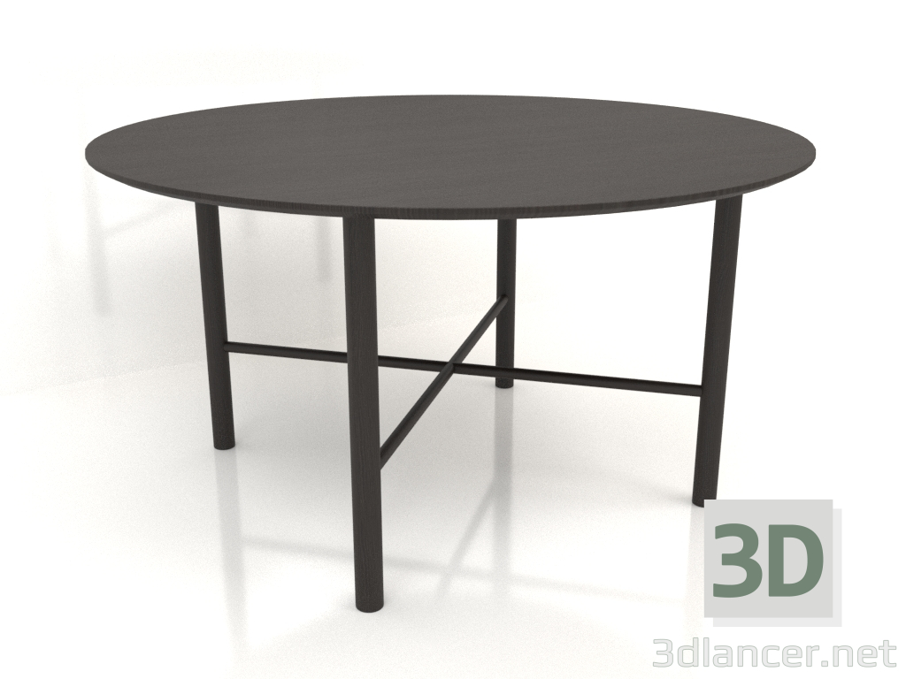 3d model Dining table DT 02 (option 2) (D=1400x750, wood brown dark) - preview