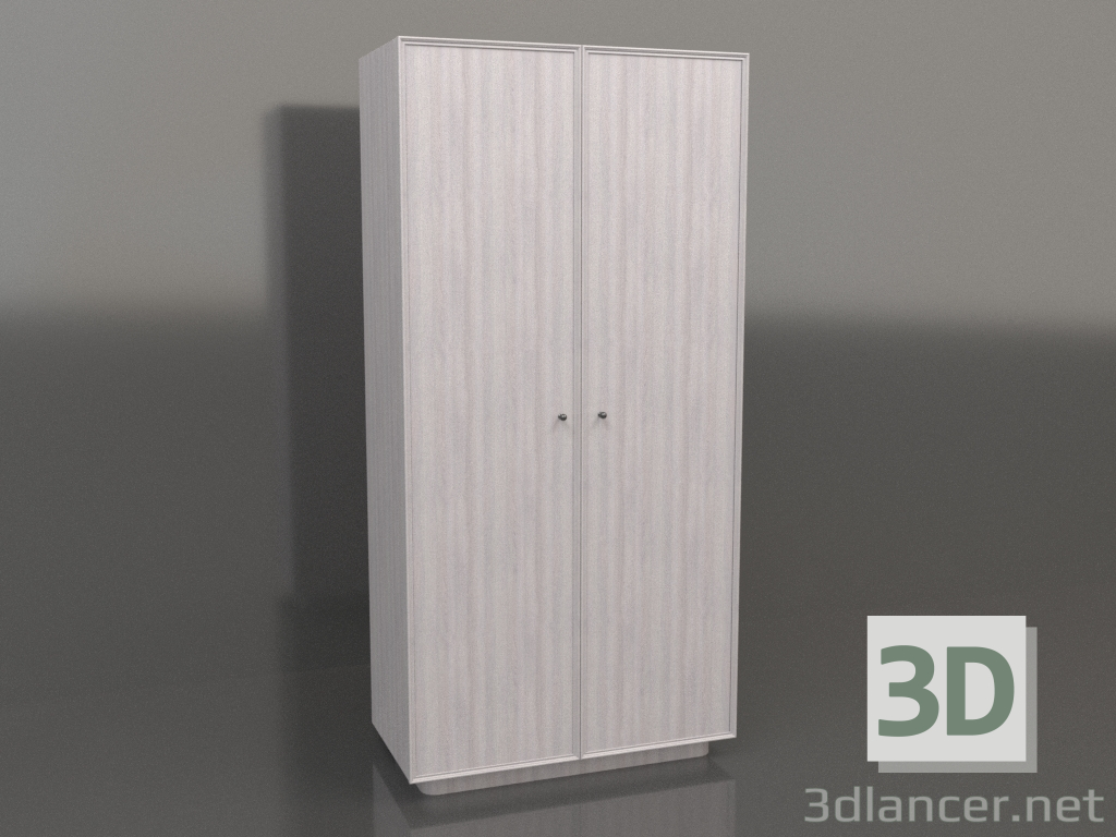 3 डी मॉडल अलमारी डब्ल्यू 04 (1005х501х2066, लकड़ी पीला) - पूर्वावलोकन