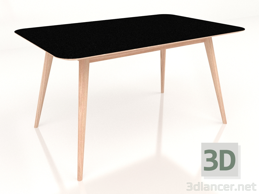 modèle 3D Table à manger Stafa 140 (Néron) - preview