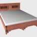 3 डी मॉडल डबल बेड 140 x 200 - पूर्वावलोकन