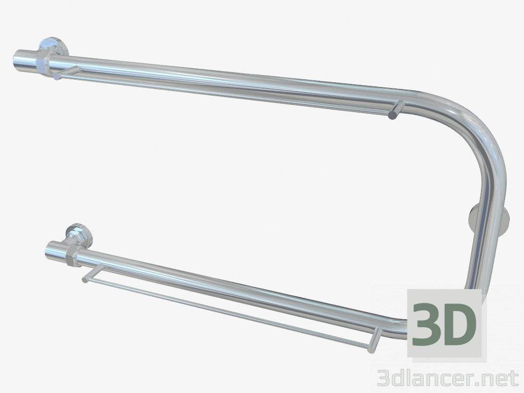 3D Modell P-förmiger Heizkörper (320x650 +2 Fachböden) - Vorschau