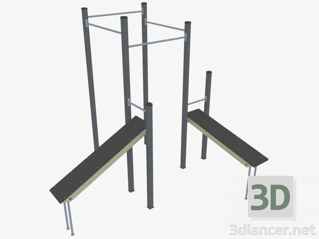 modèle 3D Complexe sportif (WL0037) - preview