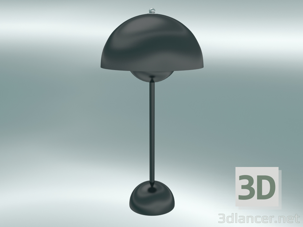 3D modeli Masa lambası Saksı (VP3, Ø23cm, H 50cm, Koyu Yeşil) - önizleme