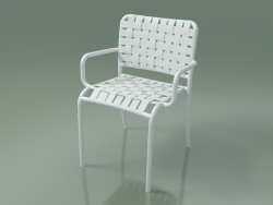 Chair street stackable InOut (824, White Lacquered Aluminum)