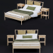 3d Кровать IKEA BJORKSNAS модель купить - ракурс