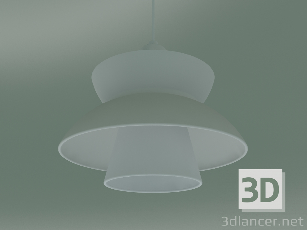 modèle 3D Lampe à suspension DOO-WOP (60W E27, WHT) - preview