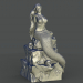 modello 3D di Sirena sulla pietra comprare - rendering
