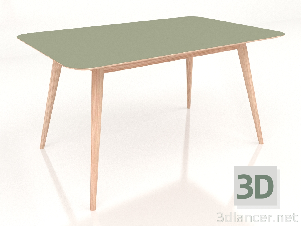 3D modeli Yemek masası Stafa 140 (Zeytin) - önizleme